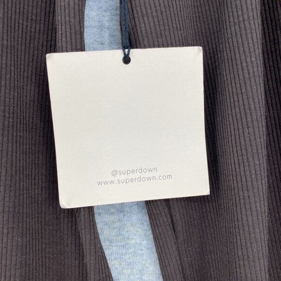 Superdown Dress Womens Medium Brown Ribbed Ruched Bodice With Underwire NEW - Picture 13 of 16